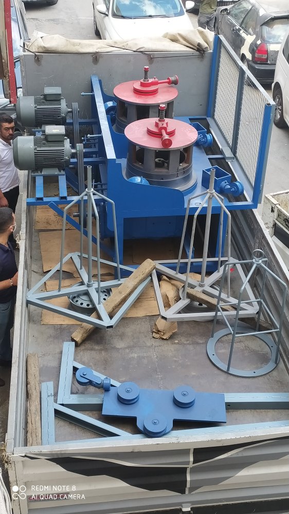 Mustafa Aras Bey'e yaptığımız 60'lık tel çekme makinesini teslim ettik.