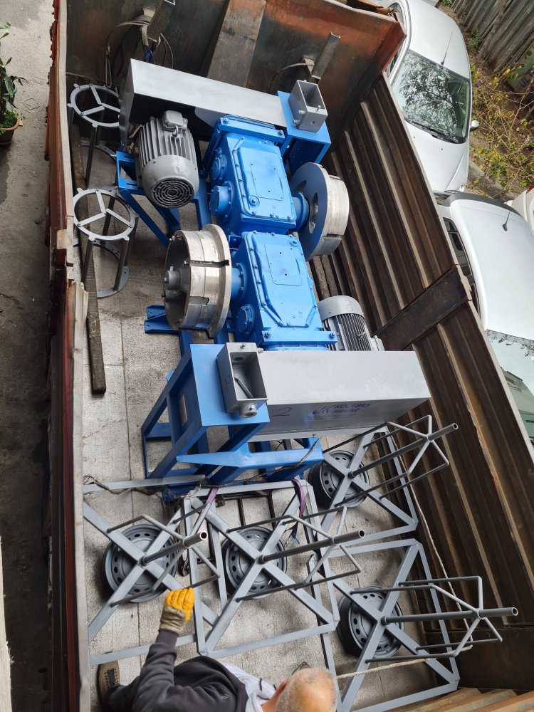 Müşterimize 2 adet 600'lük yatık kafa tel çekme makinesi hayırlı olsun...